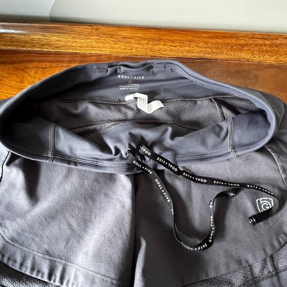 Goal Five Excel Workout Shorts Size Large L Gray Grey Unlined Train Run Yoga - Picture 7 of 11